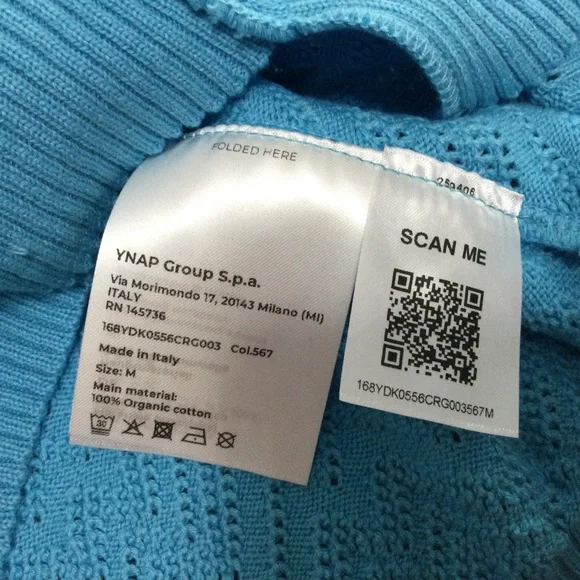 8 by Yoox Blue Sleeveless Knit Top Size M - Picture 9 of 12